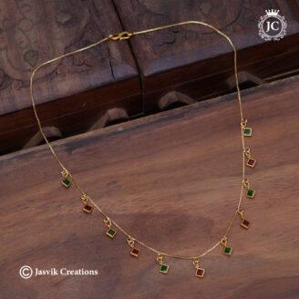 868 Crystal Charm Necklace( Squarenecklace-JCNL868- 350 (2)