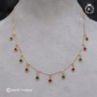 868 Crystal Charm Necklace( Squarenecklace-JCNL868- 350 (3)