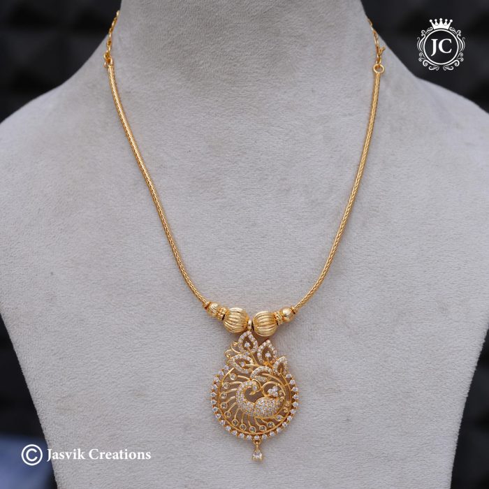 872 Microplated AD Peacock Necklace -JCNL872 -650 (3) 872 Microplated AD Peacock Necklace -JCNL872 -650 (3)