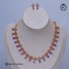 873 Microplated Lavender Necklace-JCNL873 - 599 (2)