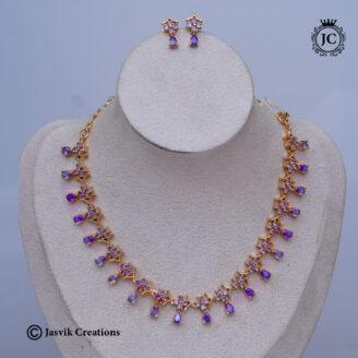 873 Microplated Lavender Necklace-JCNL873 – 599 (2)