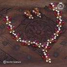 875 Ruby Stone NEcklace-JCNL875 - 850