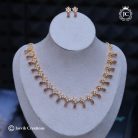 878 Microplated Rajavardhini Necklace - JCNL878-899