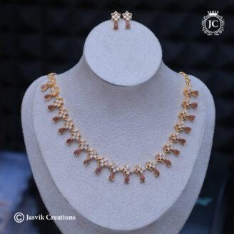 Regal Microplated Rajavardhini Choker Necklace - JCNL878