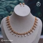 879 Microplated White Stone NEcklace - JCNL879 -599 (3)