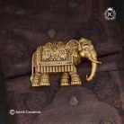 Brass elephant sarvani badge 1199 (7)