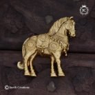 Brass horse sarvani badge 999 (3)