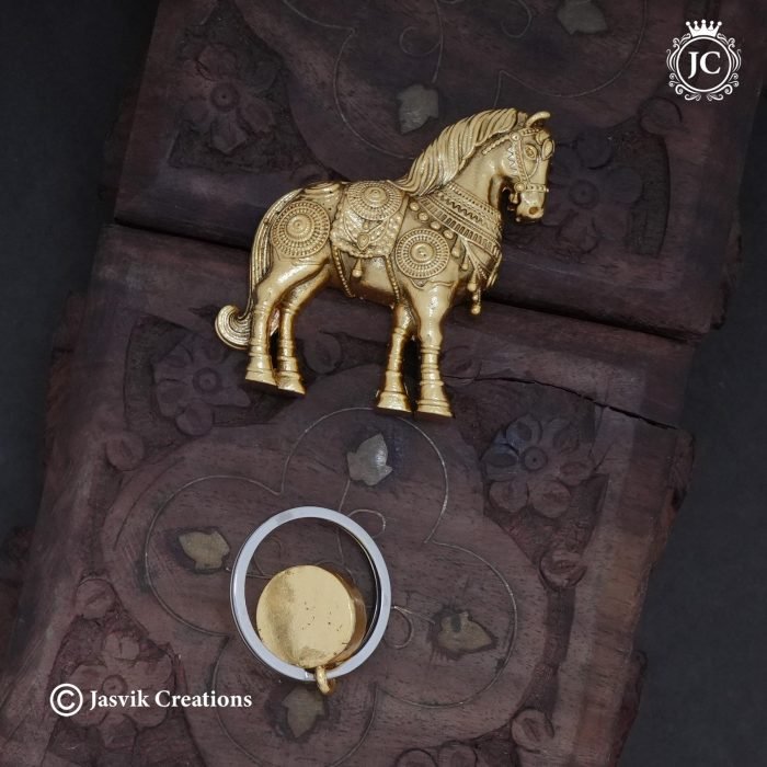 Brass horse sarvani badge 999 (5)