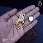 Brass horse sarvani badge 999 (6)