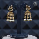 Premium antique AD Peacoock Jhuymka-JCER760 - 599