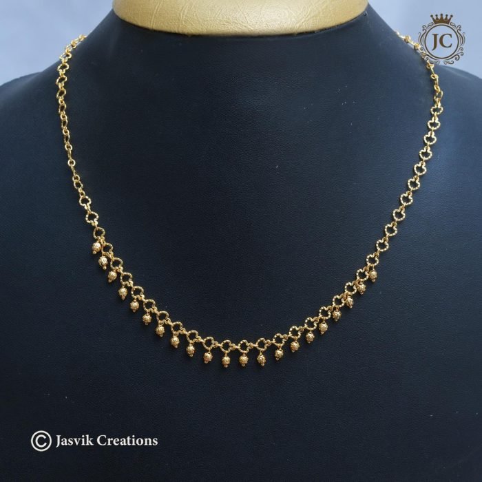 Real Gold Replica Simple Gold NEcklace - 450 (3)