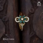 141 Gold Finish AD Adjustable Finger Ring - JCFR141 199 (2)