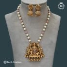 243 Traditional Pink Big Vinayagar Pendent with Pearl Mid Harm- JCHM243 - 750 (2)