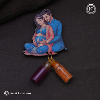 Auspicious Expecting Couple Manjal Kumkum Return Gift - ( Minimum Order 25 Pc / Rs.13 Per PC ) - JCVU042