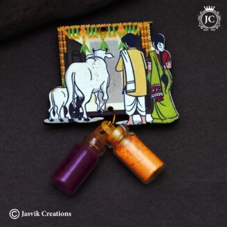 Traditional Housewarming Manjal Kumkum Return Gift - ( Minimum Order 25 Pc / Rs.13 Per PC ) - JCVU047