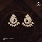 800 Impon peacock earring( Full White ) -JCER800- 260rs (3)