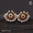 814 Big size Chandbali Ear Rings -JCER814 - 699 (3)