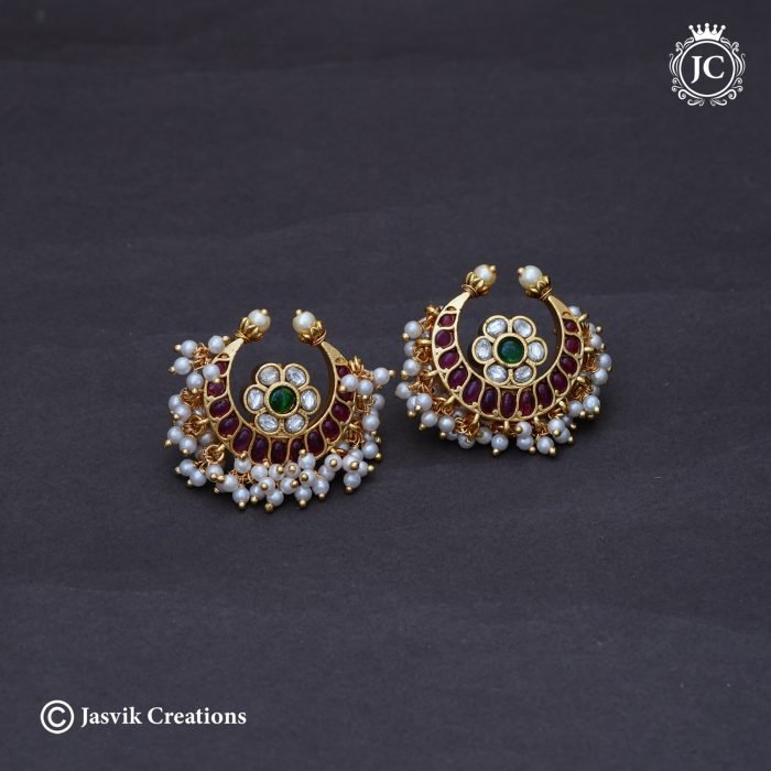 814 Big size Chandbali Ear Rings -JCER814 - 699 (4) 814 Big size Chandbali Ear Rings -JCER814 - 699 (4)