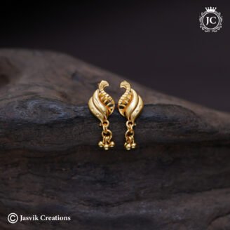 Gold Forming Elegant Mini Drop EarRings - JCER817