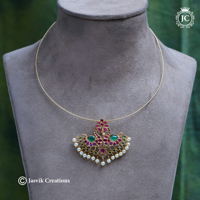 891 Peacock Pendent with Hasley-JCNL891 - 699