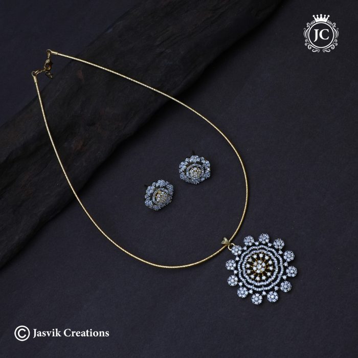 893 Gj finish floral pendent set with Hasley -JCNL893 - 999r (3)
