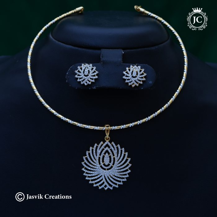 895 Gj finish floral pendent set with Hasley-JCNL895 - 999rs (10)