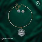 895 Gj finish floral pendent set with Hasley-JCNL895 - 999rs (11)