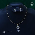 897 Gj finish Vinayak pendent set with Hasley-JCNL897 - 799rs (2)
