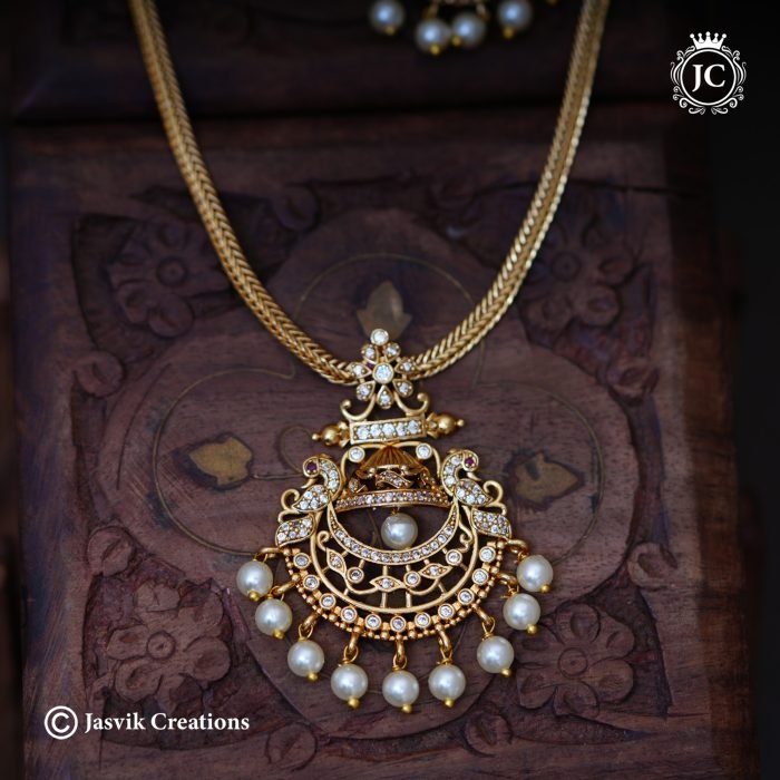 903 Matte Finsh Chambali Necklace -JCNL903 -350 (3)