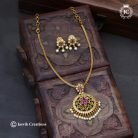 907 Simple Matte Necklace-JCNL907 - 350