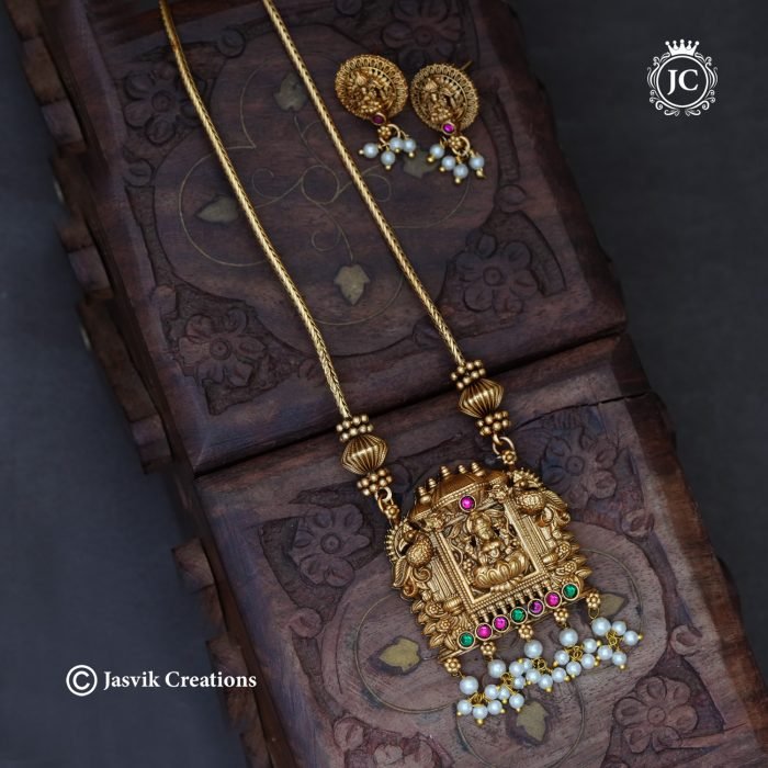 909 Matte Finish Lakshmi Necklace --JCNL909 350 (7)