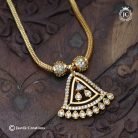 910 Microplated AD Simple Necklace( Full White ) JCNL910- 550 (3)