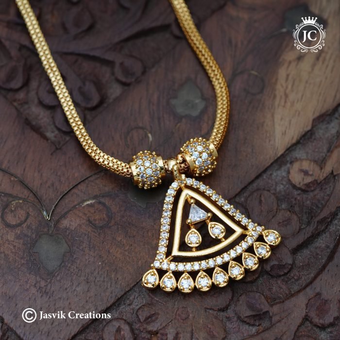 910 Microplated AD Simple Necklace( Full White ) JCNL910- 550 (3)