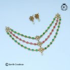 914 Premium Uncut (Multi ) Layer Necklace - JCNL914 -650 (5)