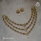 917 Premium Uncut Layer ( Lavender ) Necklace-JCNL917 - 650 (8)