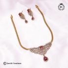 182 Antique-Finish-Simple-AD-necklace--Red -JCNL182-450-(23)