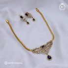 187 Antique-Finish-Simple-AD-necklace- Lavender JCNL187--450-(19)