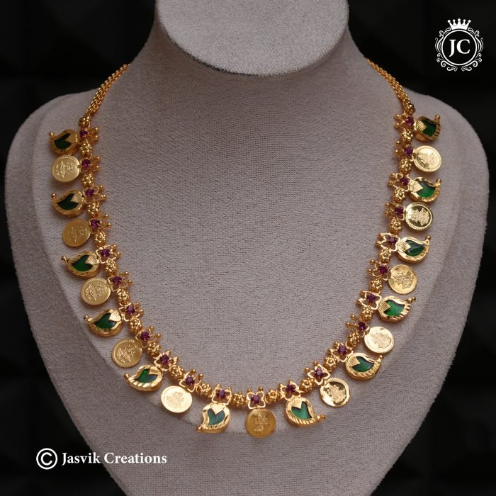 221 Pallaka Necklce-Real-Gold-Antique-Chocker - JCNL221 - 899 221 Pallaka Necklce-Real-Gold-Antique-Chocker - JCNL221 - 899