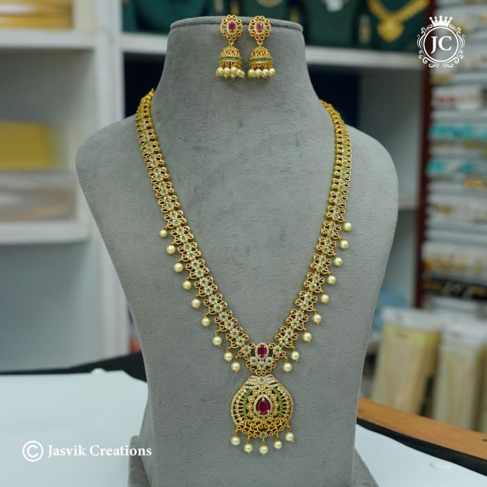 29 Premium AD Haram with Pearls-JCHM029 - 1499 (3) 29 Premium AD Haram with Pearls-JCHM029 - 1499 (3)