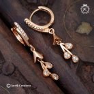 58 Rose Gold Ring Type Ear Ring - JCRG058 -180 (3)