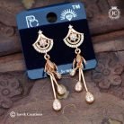 76 Rose Gold Hanging Ear Ring JCRG076 - 180 (2) -