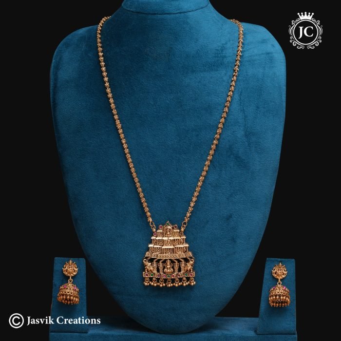 787 Matte-Finish-Dollar-Chain-with-Golden-Beads-(-30-Inch-Only-)- JCCH787 -699-(5) 787 Matte-Finish-Dollar-Chain-with-Golden-Beads-(-30-Inch-Only-)- JCCH787 -699-(5)