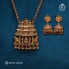 787 Matte-Finish-Dollar-Chain-with-Golden-Beads-(-30-Inch-Only-)- JCCH787 -699-(6)