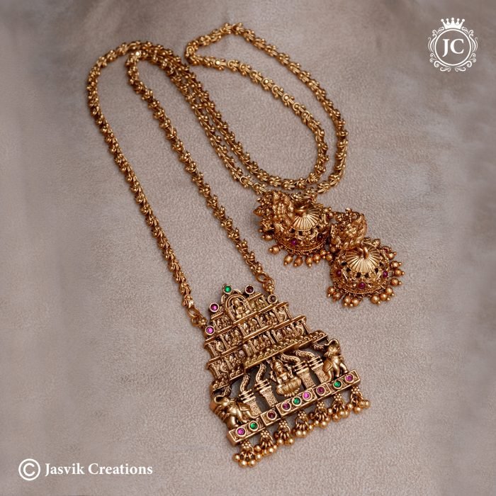 787 Matte-Finish-Dollar-Chain-with-Golden-Beads-(-30-Inch-Only-)- JCCH787 -699-(8) 787 Matte-Finish-Dollar-Chain-with-Golden-Beads-(-30-Inch-Only-)- JCCH787 -699-(8)