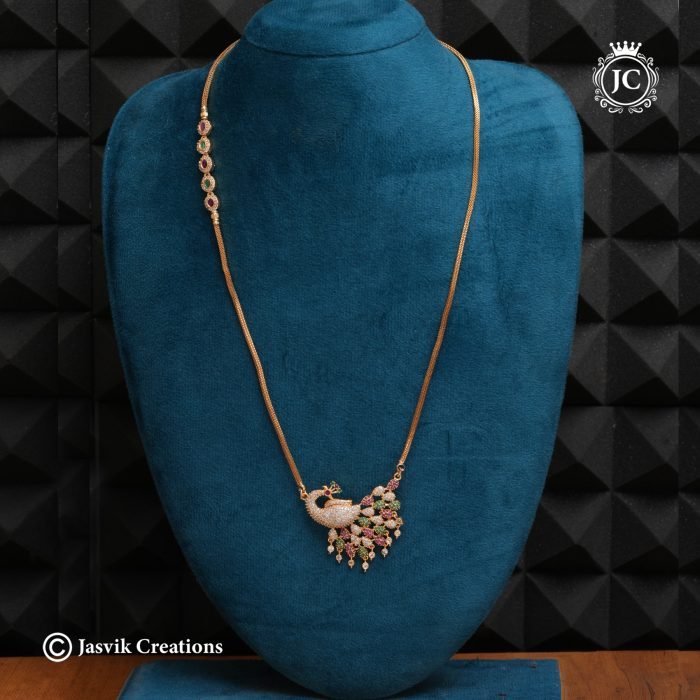 788 Peacock-Dollar-with-Mugappu-Chain-JCCH788--950-(2) 788 Peacock-Dollar-with-Mugappu-Chain-JCCH788--950-(2)