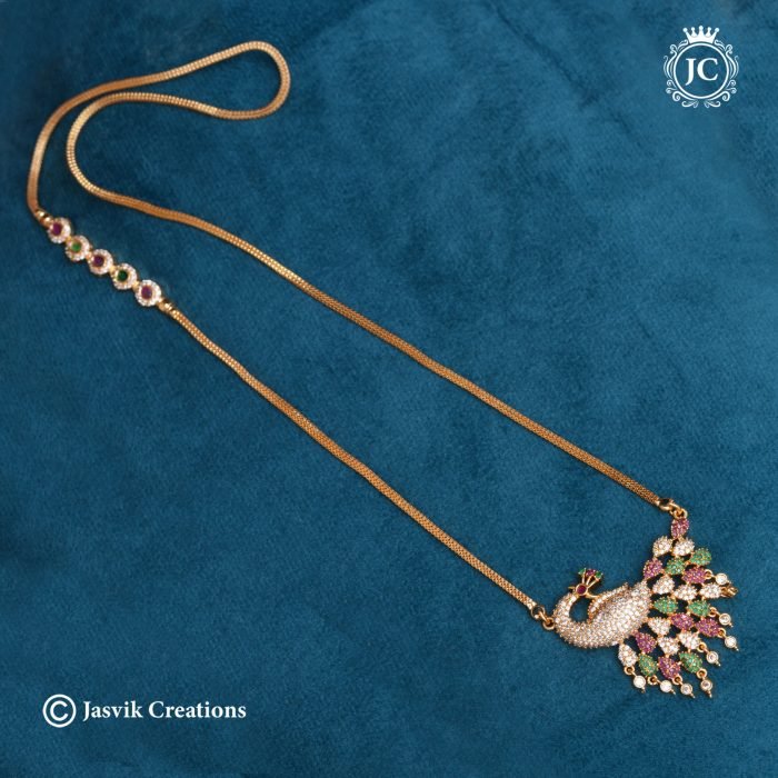 788 Peacock-Dollar-with-Mugappu-Chain-JCCH788--950-(3) 788 Peacock-Dollar-with-Mugappu-Chain-JCCH788--950-(3)