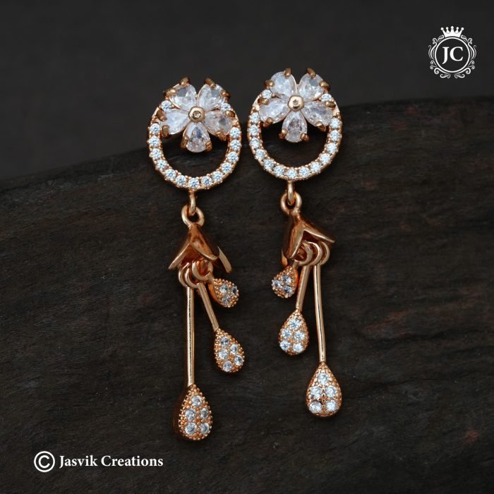 81 Rose Gold Ear Ring- JCRG081 180 (1) 81 Rose Gold Ear Ring- JCRG081 180 (1)