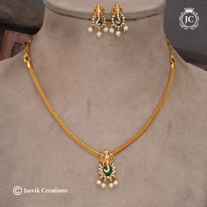 002 Simple Vinayage NEcklace -JCNL002-299 (3)