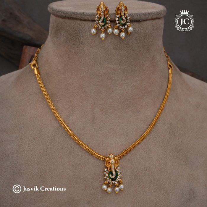 002 Simple Vinayage NEcklace -JCNL002-299 (4)