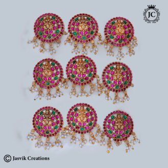 Divine Lakshmi Kemp Round Jadai Billai - JCHB047